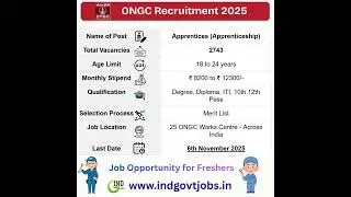 ONGC Recruitment 2025 &ndash; Apply Online for 2743 Apprentice Posts