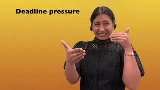 Idioms with work & study in ASL