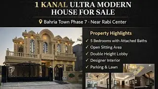 Complete House Tour 1 Kanal designer House Bahria Town Phase 7 Rawalpindi / Islamabad | Bahria town 