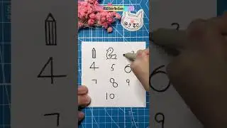 How to draw anything from numbers 1-10 #drawing #draw #painting I Chill how to draw