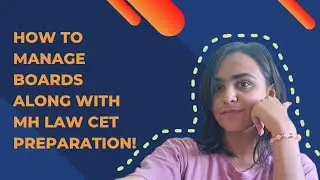 Boards + MH Law CET Preparation | Complete Time Management Strategy #glc #lawcet #exam 