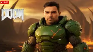 🔴 Live DOOM 2016 Gameplay Walkthrough with Facecam | Ultra Brutal Demon-Slaying Action on PC