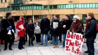 Occupy Cardiff protest - February 8 2012