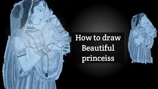 How to draw a beautiful princess#art#pencil drawing
