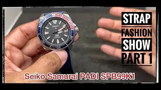 5 Best straps for the Seiko Samurai PADI SPB99K1: Strap fashion show part 1 #seikosamurai