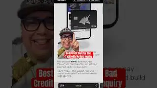 Best Credit Card for Bad Credit No Hard Inquiry #shorts #credit #money #finance #creditcard