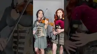 Drunken Sailor - Malinda bagpipe and fiddle duo with Mia Asano
