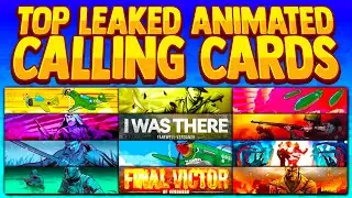 BEST LEAKED ANIMATED CALLING CARDS in Vanguard *Rare*