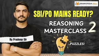 Prelims Level Puzzles Part -2 for Banking Reasoning Master Class by Pradeep Sir #rrbntpc #sbipo2025