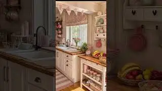 Cozy Cottagecore Small Kitchen #cottagecore #smallkitchenideas #cozyhome #shabbychichomedecor