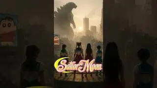 Sailor Moon Meets Godzilla?! The Most Unexpected Crossover ever #ai #sailormoon #shorts #liveaction