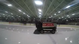 Zamboni cleaning ice at Roseville Arena