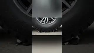 Tesla vs Tire ASMR ⚡🛞  Satisfying Crunch #shorts