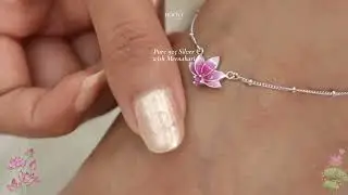 An anklet inspired by the lotus &mdash; a symbol of purity, beauty, and abundance.🌸