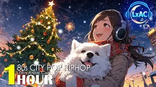 New Year Fireworks & Fluffy Dog Warmth 🏙️🐶🎁 | 80s Japanese City Pop Lofi Hip Hop