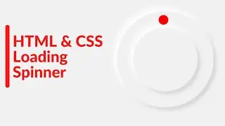 Animation Loading Spinner using HTML and CSS || Neumorphism Loading Spinner