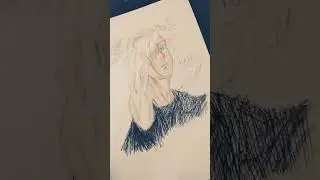 gojo satoru coloured drawing
