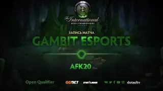 Gambit Esports против afk20, Вторая карта, Открытая СНГ квалификация к TI8