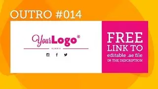 Free After Effects Outro Template #014