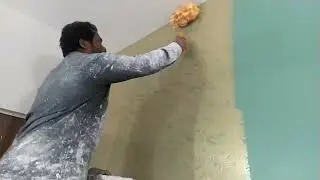 wall Texture Roller Finish Base kot Top Court Roller Finise video