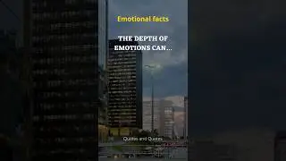 Depth of emotions can #psychologyfacts #motivationalquote #shorts