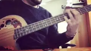 Funk acustic bass guitar