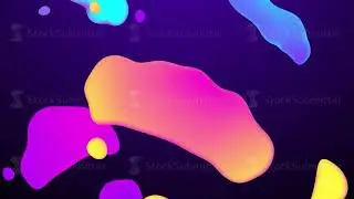 Colorful shapes. Abstract background animation.