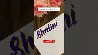 Easy brushpen calligraphy ✨#commentdown #shortsvideo #calligraphy #easycalligraphy