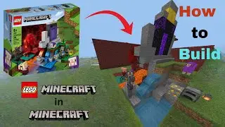 How To Build The LEGO Minecraft Ruined Portal in Minecraft