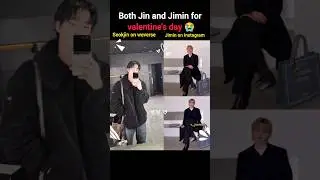 Jin and jimin wishing armys valentins day #bts #jimin #jin #shorts #youtubeshorts