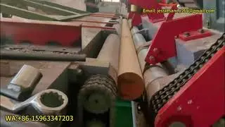 wood log debarking machine for spindleless veneer peeling machine line WA:+86-15963347203