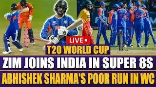 LIVE | ZIM Joins India In Super 8 | Abhishek Sharma's Poor Run In WC | Maxwell joins PSL