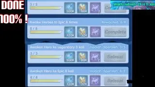 Cara cepat selesaikan misi awaken epic/Legendary || misi bulanan || Daily Quest || Xhero save animal