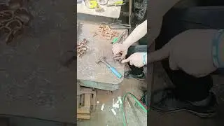 Copper cutting grinder and welding to make clamps👍👨&zwj;🔧🗜️⚙️ #fabrication #fabricator #copper #clamp