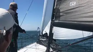 Spinnaker Trimming on Christopher Dragon