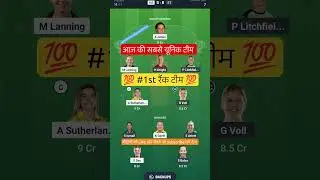 MS W VS ST W T20 Dream11 Prediction | MS W VS ST W Dream11 Team Of Today Match | big bash league