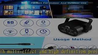 DJ Disco Stage Party Lights, LED Sound Activated Laser Light RGB Flash Strobe Projector with Remote