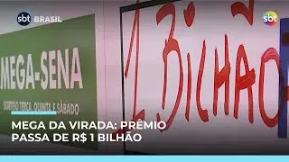Prêmio bilionário da Mega da Virada movimenta lotéricas e alimenta sonhos | #SBTBrasil