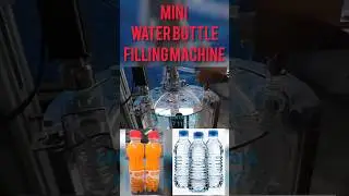 Mini water bottle filling capping machine, Rotary juice bottle filling machin, Water bottle packing,