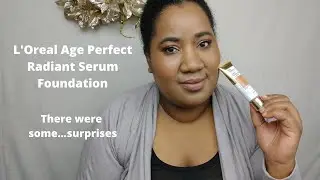 L'Oreal Age Perfect Radiant Serum Foundation Almond (Демонстрационный ролик + 2 теста на стойкость в течение дня + временные метки)