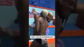Mr. USA Tony Atlas with a HUGE CLOTHESLINE! 💥 #MemphisWrestling