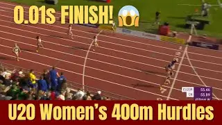 0.01s Photo Finish! 🔥 Women&rsquo;s U20 400m Hurdles Final | Tampere 2025