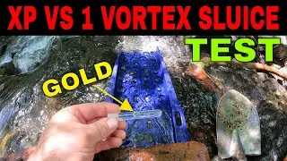 Goldwaschen mit der XP VORTEX Sluice - Wieviel GOLD fängt die Rinne?