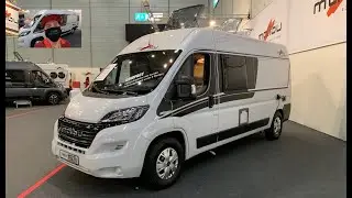 Malibu Compact 600 LE Low Bed RV Camper Van by Carthago Camping car Fiat walkaround + interior W0286