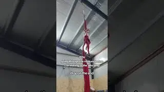 POV a drop on Aerial silks #circuscourse #college #silksdrop #aerials