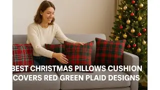 🎄 Najlepsze świąteczne poduszki i poszewki na poduszki w czerwono-zieloną kratę | Poszewki na pod...