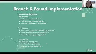 Smart Study Planning: Branch and Bound Algorithm for Academic Schedule Optimization