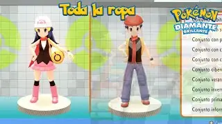 Toda la ropa Pokemon Diamante Brillante