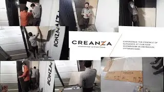 Creanza Tile Size (600mmX 1200mm) new showroom Tile update welcome home Decor Welcome home Display 