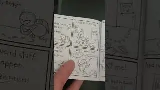 A quick zine comic reading and flip through #zine #reading #comicbooks #comics #artistvlog #art